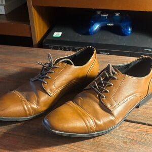 Alfani Tan Leather Men's Oxfords